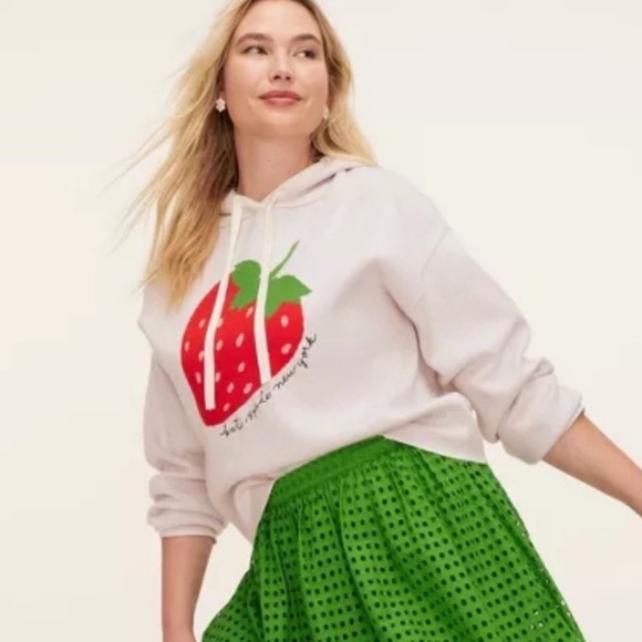 kate spade Tops - Kate Spade New York x Target Strawberry Hooded Sweatshirt XL